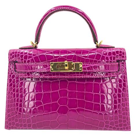 hermes kelly mini pink|hermes mini kelly crocodile.